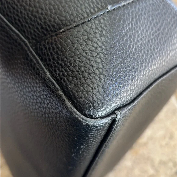 Lanvin Black Crossbody Bag with Gold Accents - Picture 9 of 15